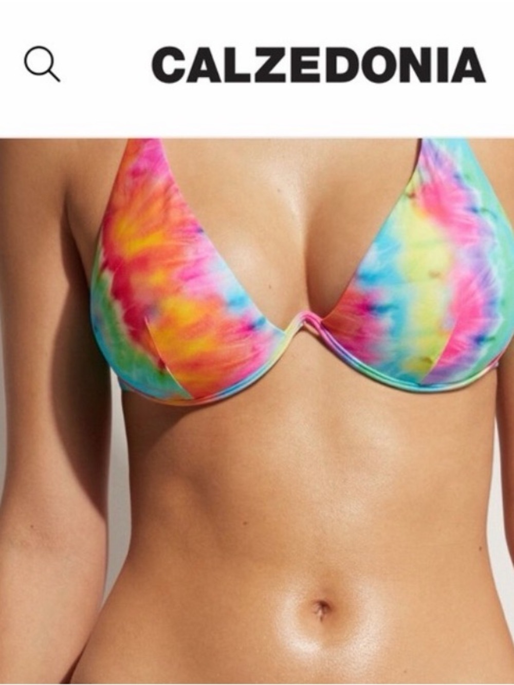 Calzedonia - Women's Tie-Dye Underwire Bikini Top - Multicolor